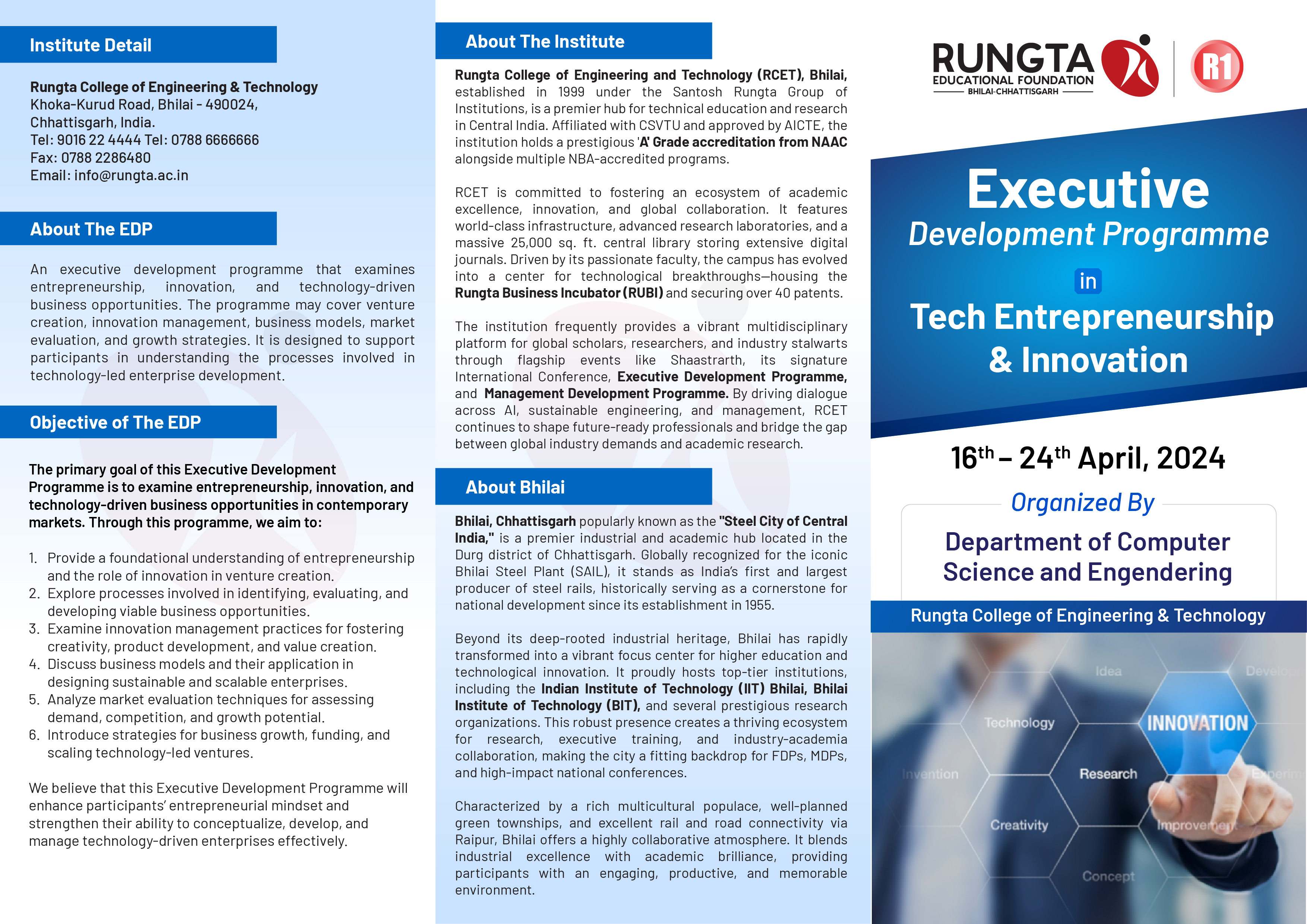 Executive Development Program in Tech Entrepreneurship & Innovation